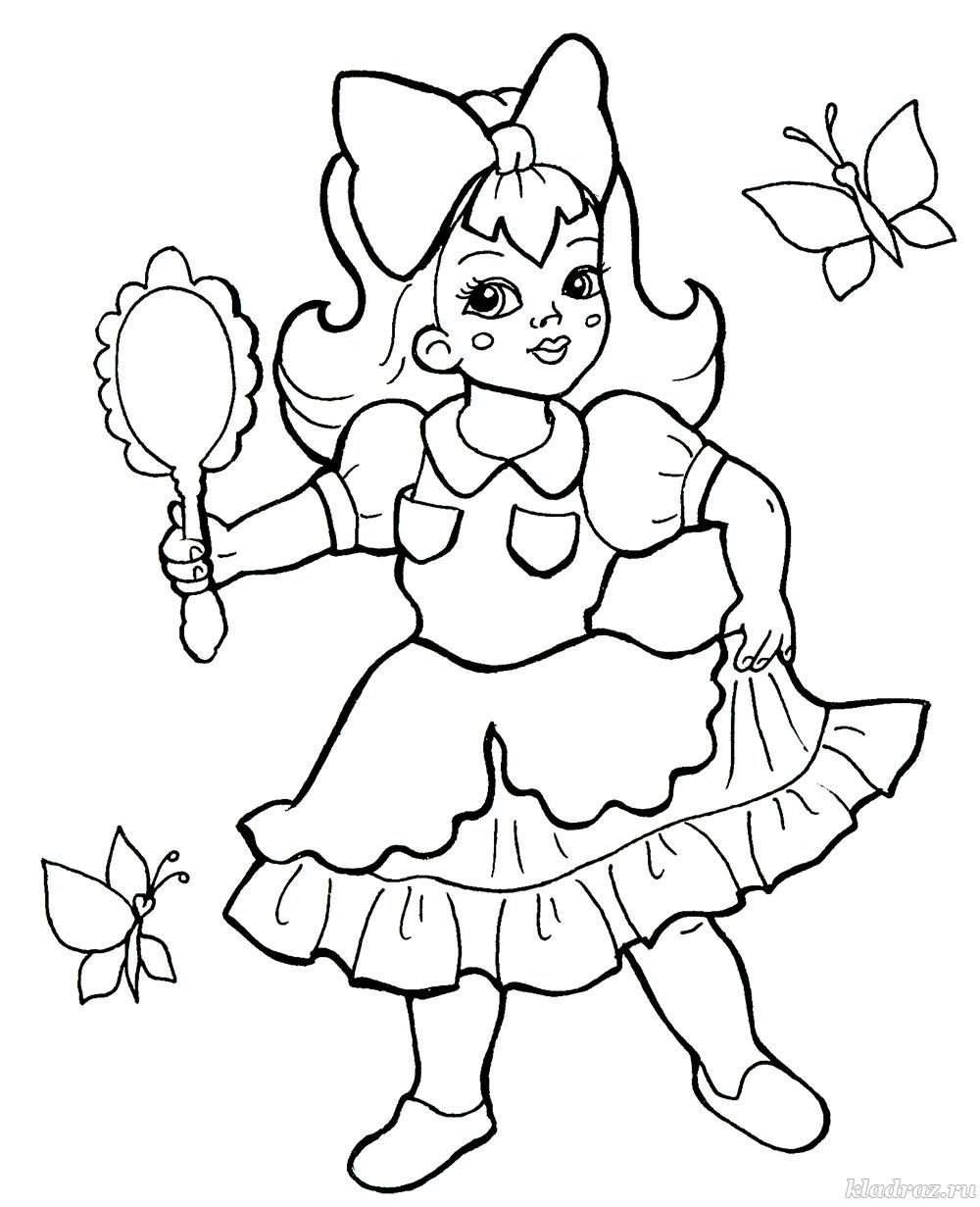 раскраски для девочек 5 лет