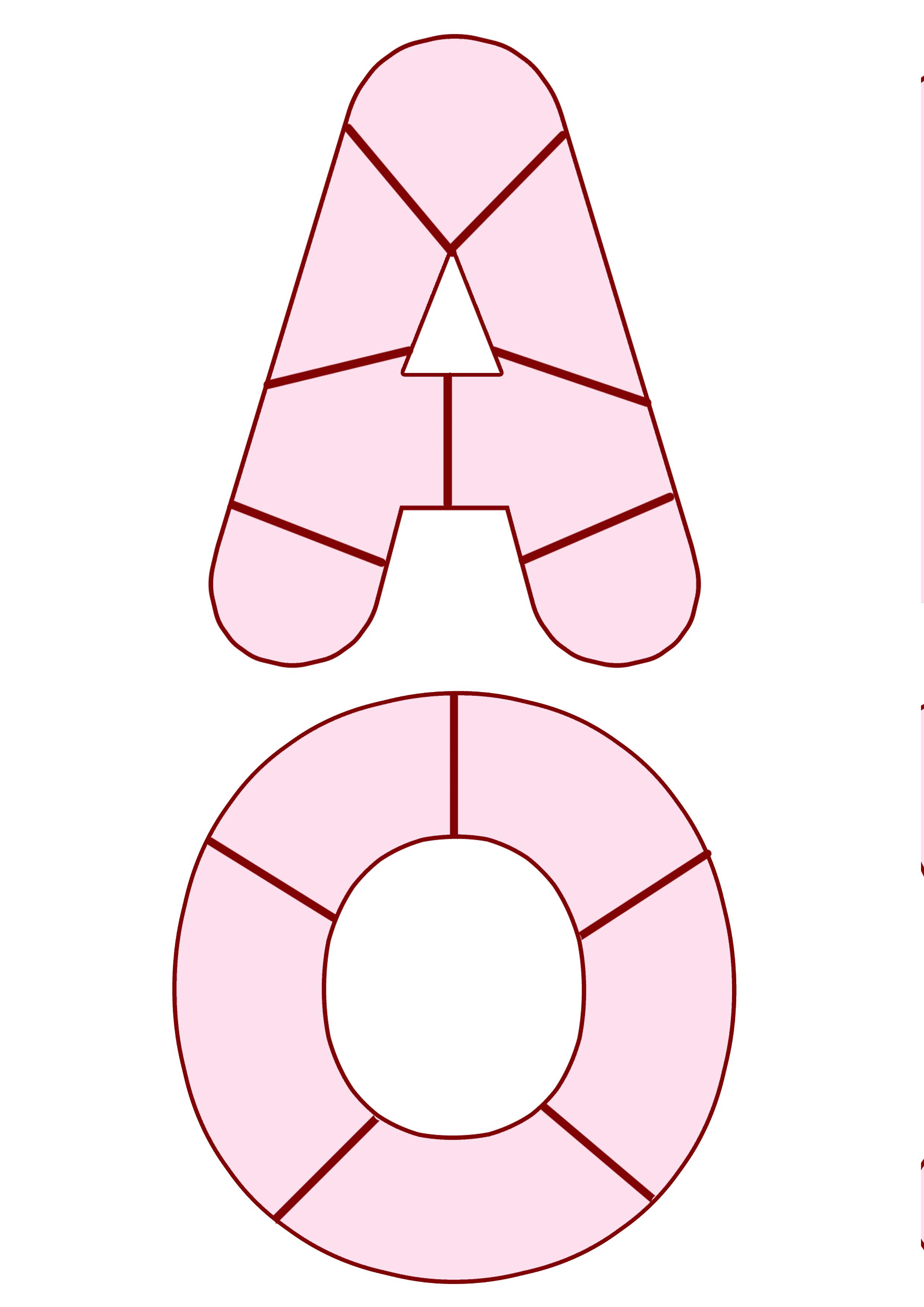 Буквы пазлы