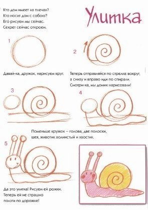 Учимся рисовать поэтапно животных и насекомых