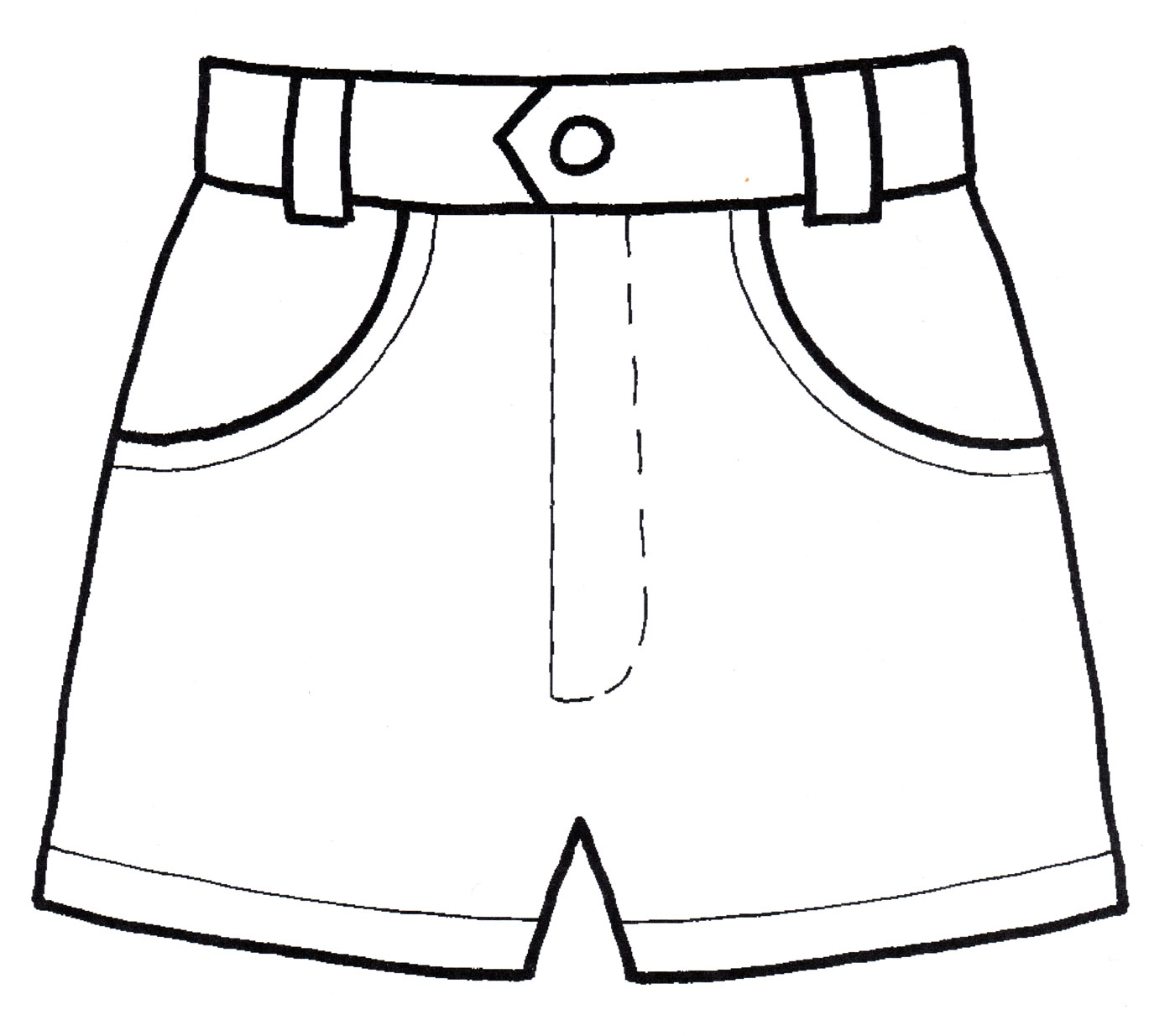 раскраска шорты