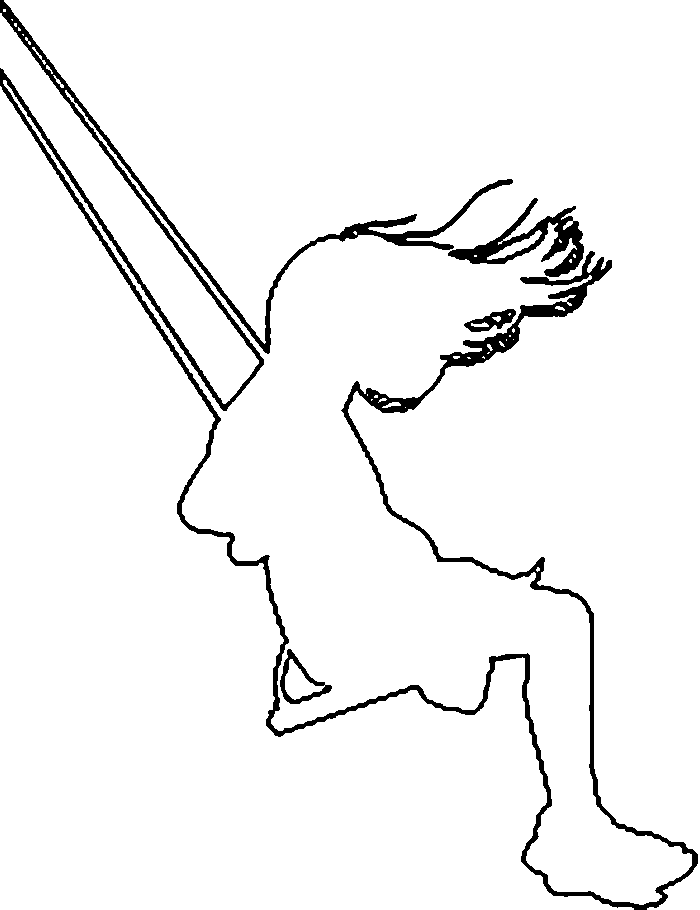 Контуры или шаблоны девочки для вырезания скачать и распечатать бесплатно онлайн