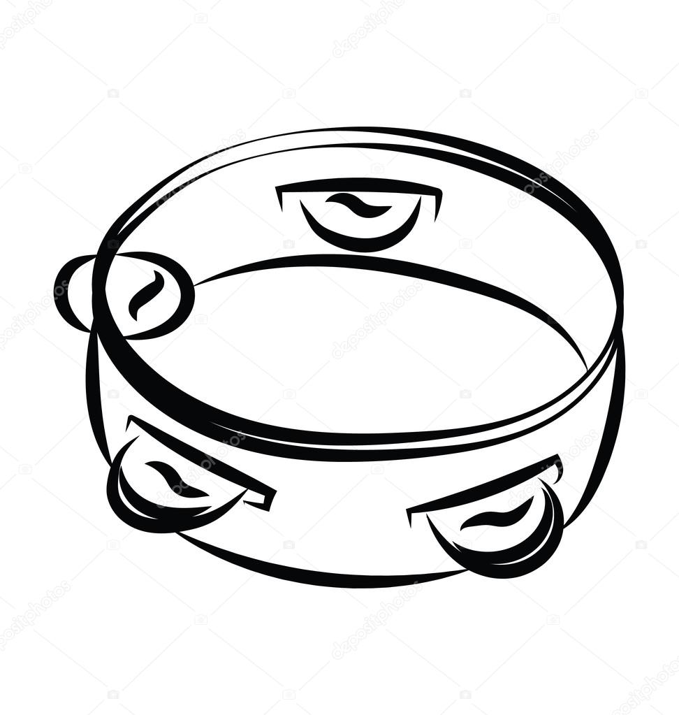 Раскраски с бубном. Музыкальные инструменты скачать бесплатно