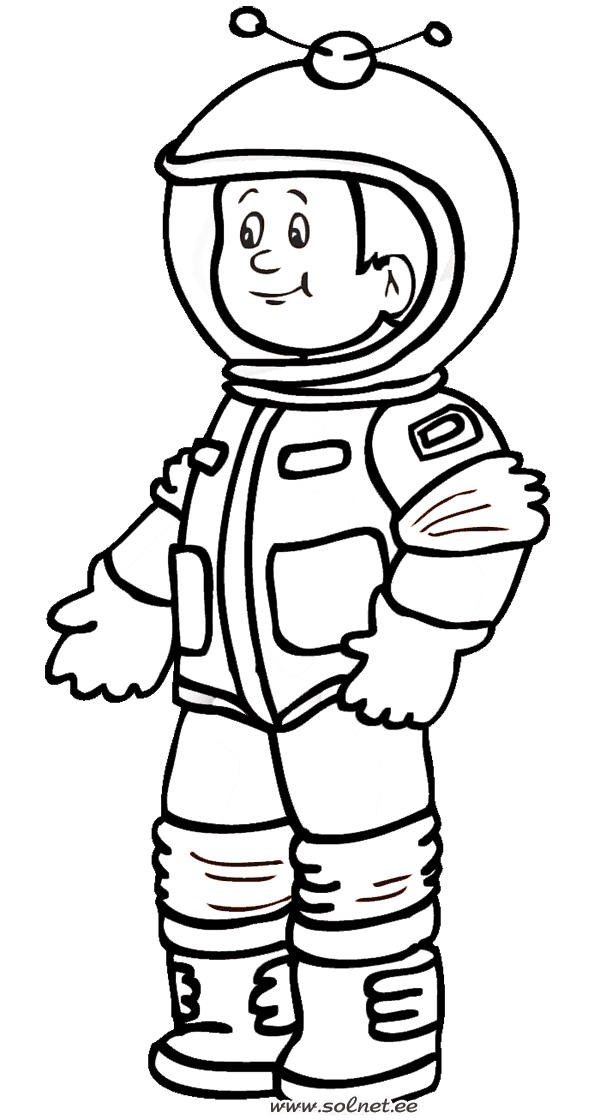Космонавт рисунок детей