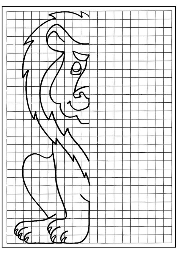 Дорисуй по клеткам. Продолжи узор. Нарисуй половинку. Рисование по клеточкам