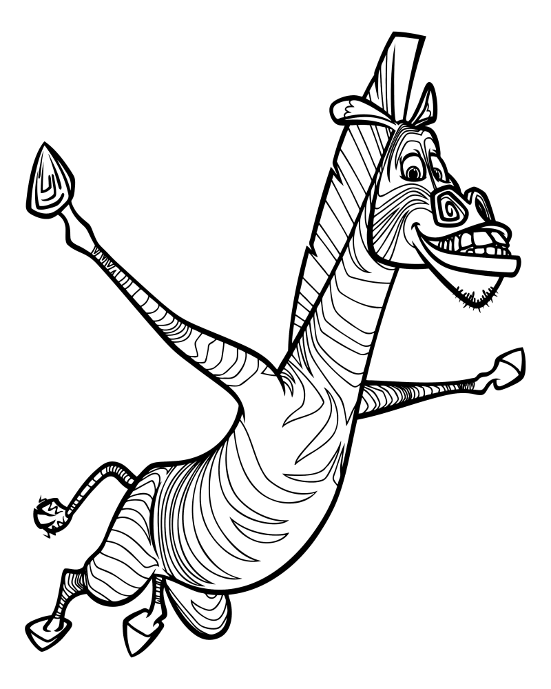 Полосатая зебра