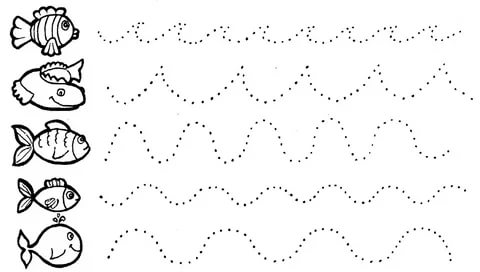 Штриховки для подготовки руки к письму. Нарисуй линии по образцу.