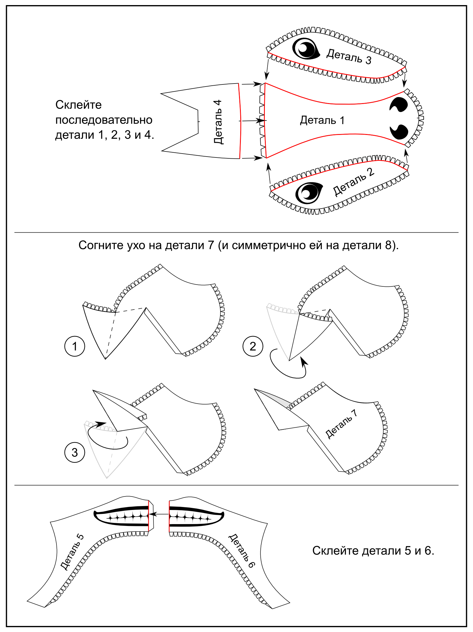 Выкройки для медицинских масок