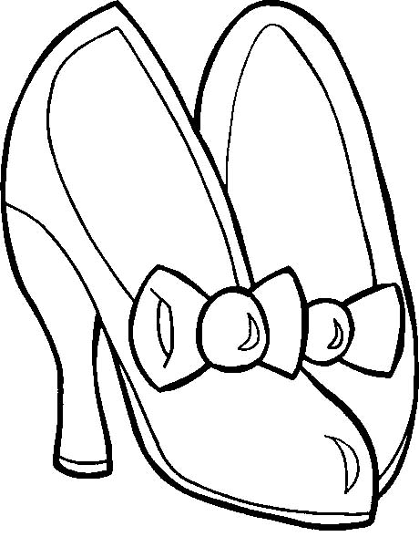 Раскраски с туфлями. Женская обувь