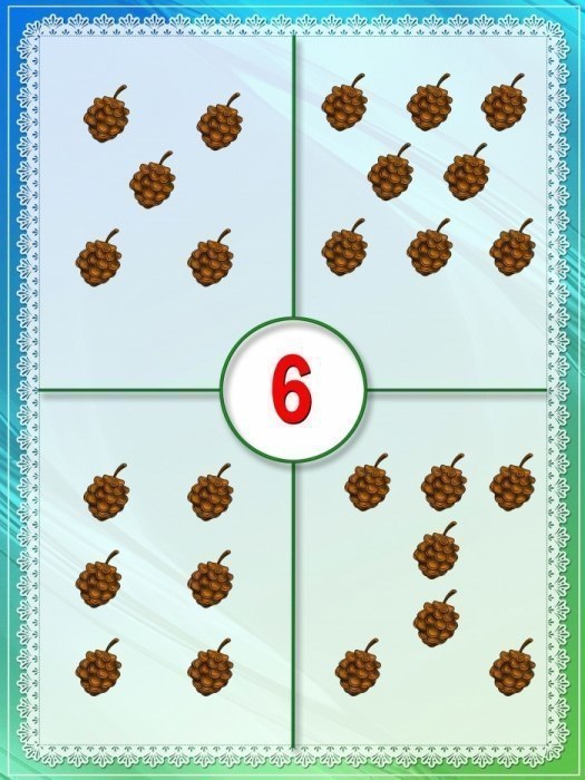 Тренируем счет. Посчитай сколько нарисовано. Карточки по математике