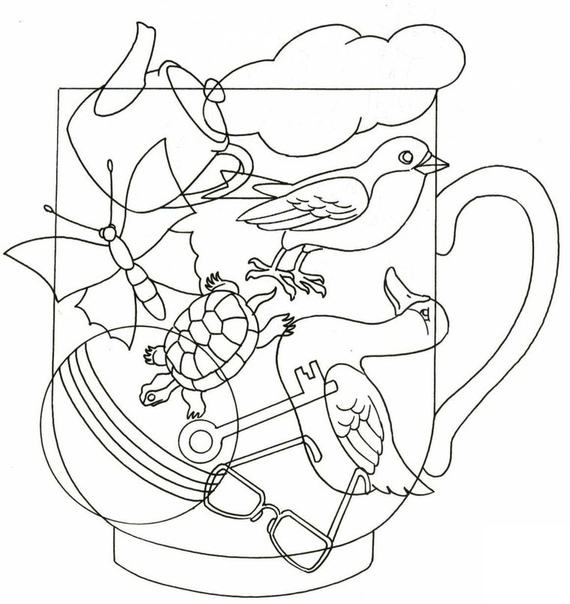 Развиваем внимание. Задания в которых вашему ребенку нужно найти спрятанные п...