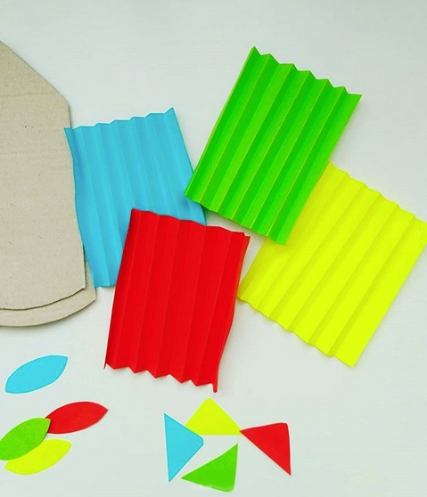 Объемная аппликация карандаш из цветной бумаги и картона