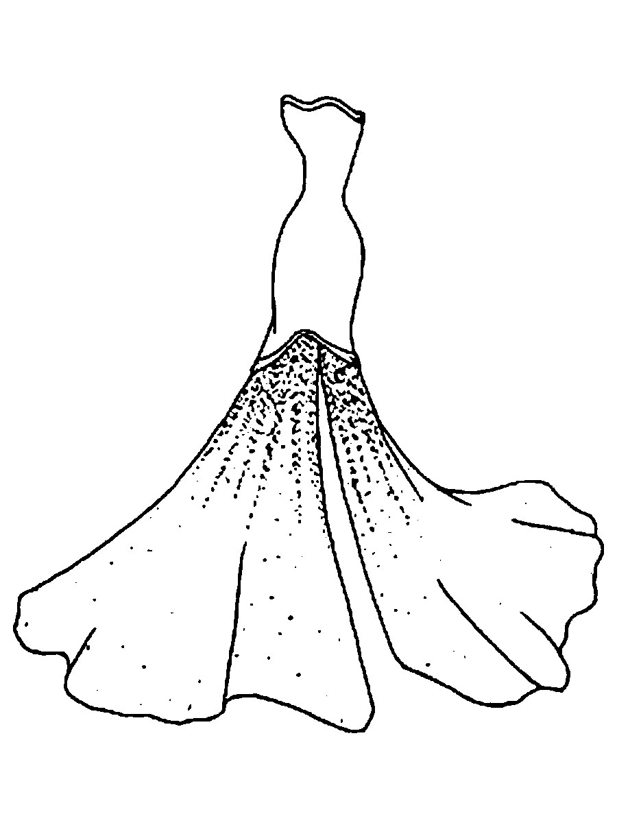 Раскраски платьев для раскрашивания и вырезания скачать бесплатно.