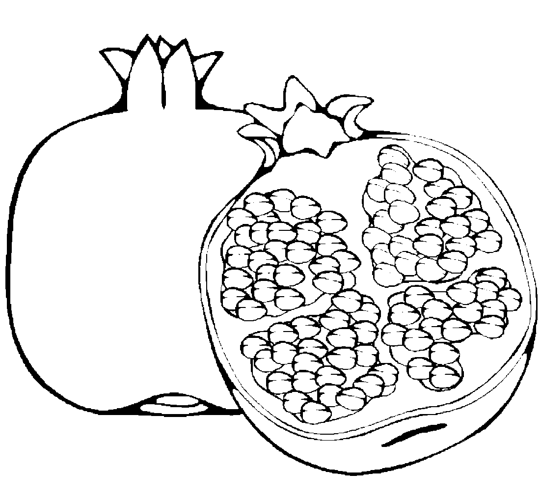 Детские раскраски для раннего развития детей с фруктами и ягодами 