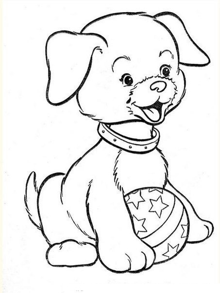 Раскраски для девочек с куклой Шерри и животными