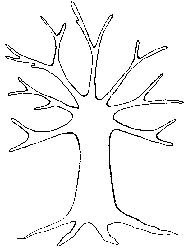 Контуры шаблоны деревьев для вырезания скачать бесплатно онлайн и распечатать