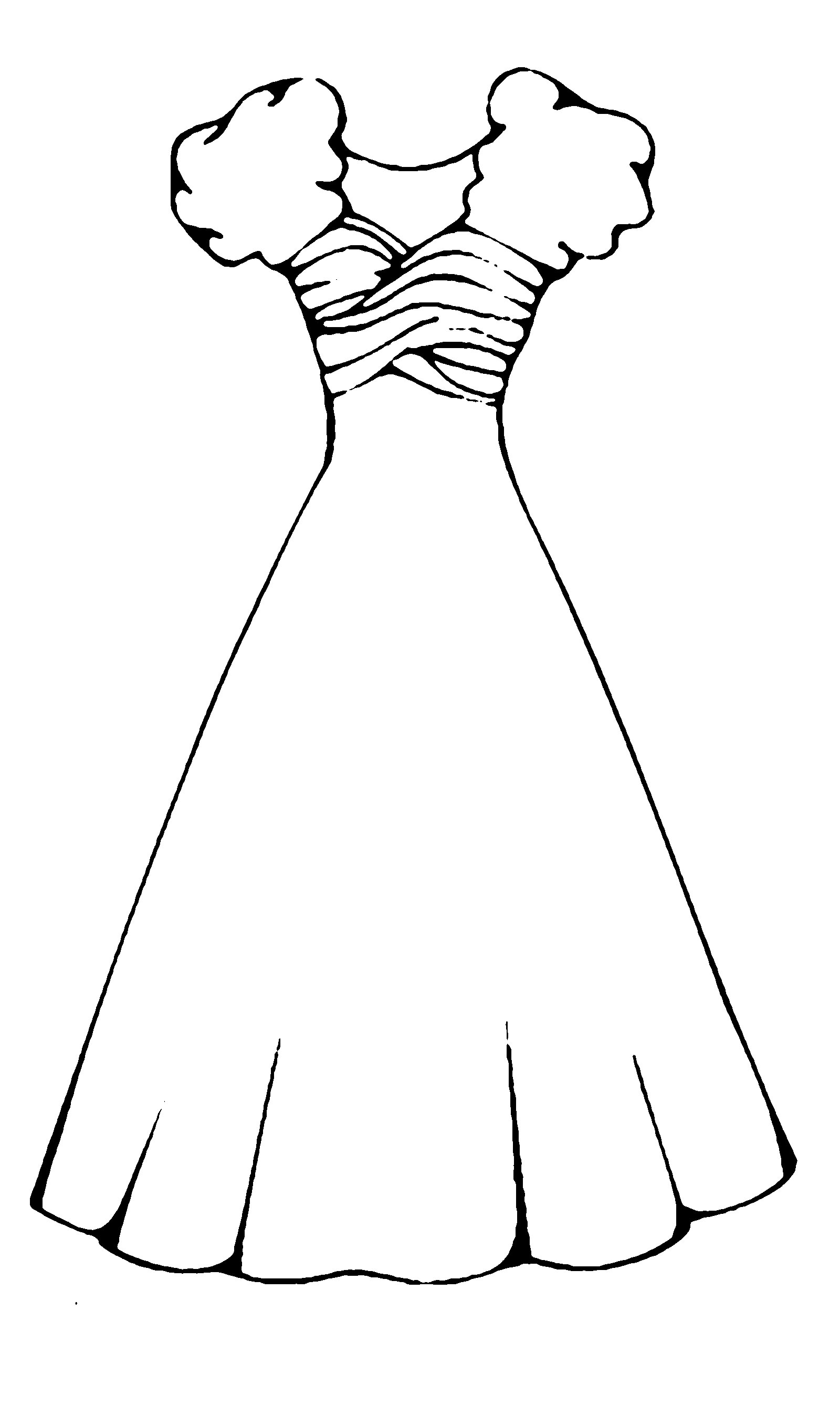 Раскраски платьев для раскрашивания и вырезания скачать бесплатно.