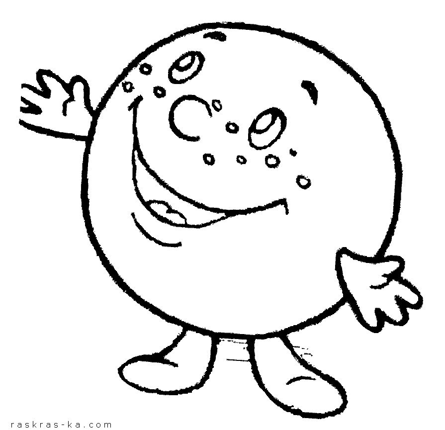 Раскраска колобок для детей распечатать в хорошем качестве 