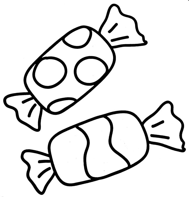 Раскраски с конфетами и чупа чупсами