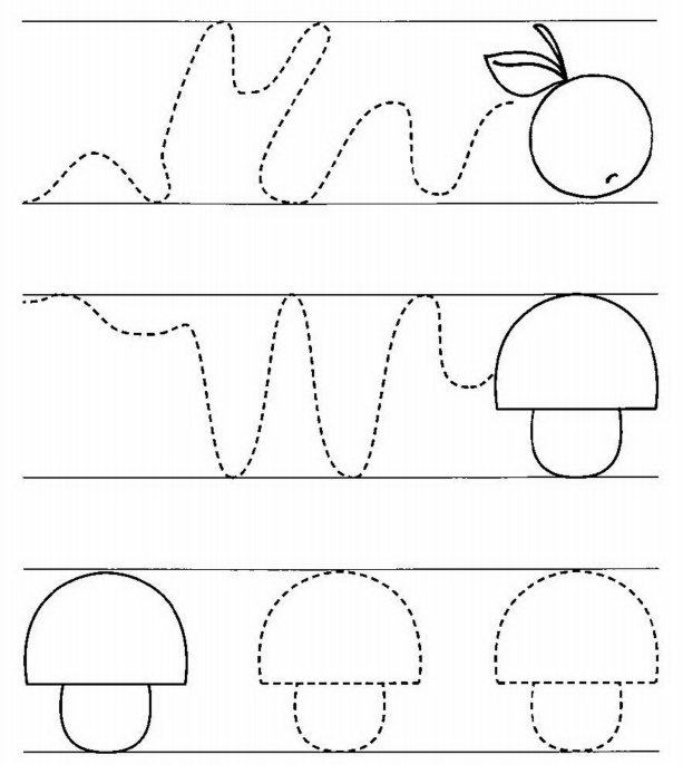 Первые прописи для подготовки руки к письму