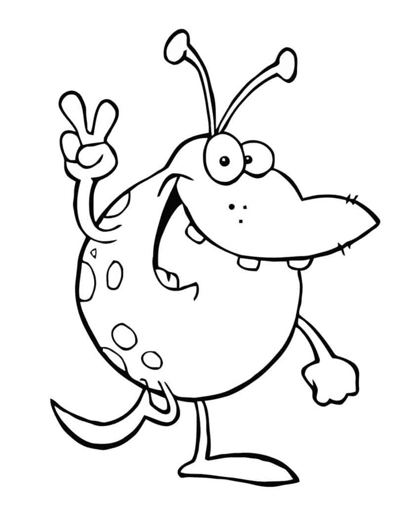 Раскраски инопланетян и монстров для девочек и мальчиков