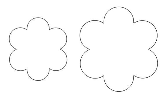 Контуры цветов для вырезания скрапбукинга поделок и аппликаций скачать беспла...