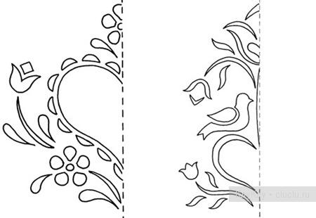 Узоры для вырезания оформления окон для оформления праздников, резьбы по дере...