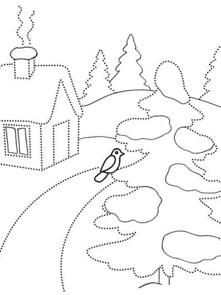 Обведи по тчокам