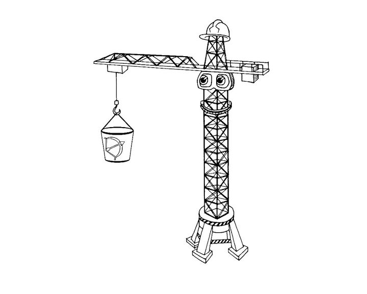 Строительная техника для мальчиков. Раскраски с тяжелой техникой