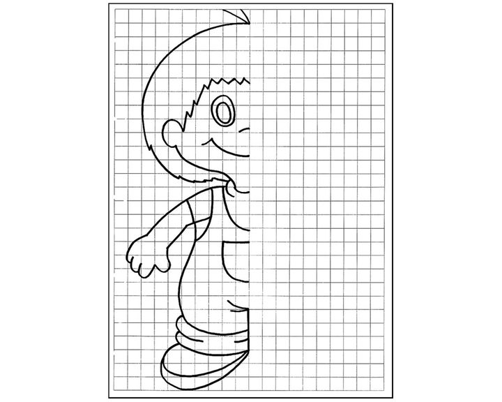 Дорисуй по клеткам. Продолжи узор. Нарисуй половинку. Рисование по клеточкам