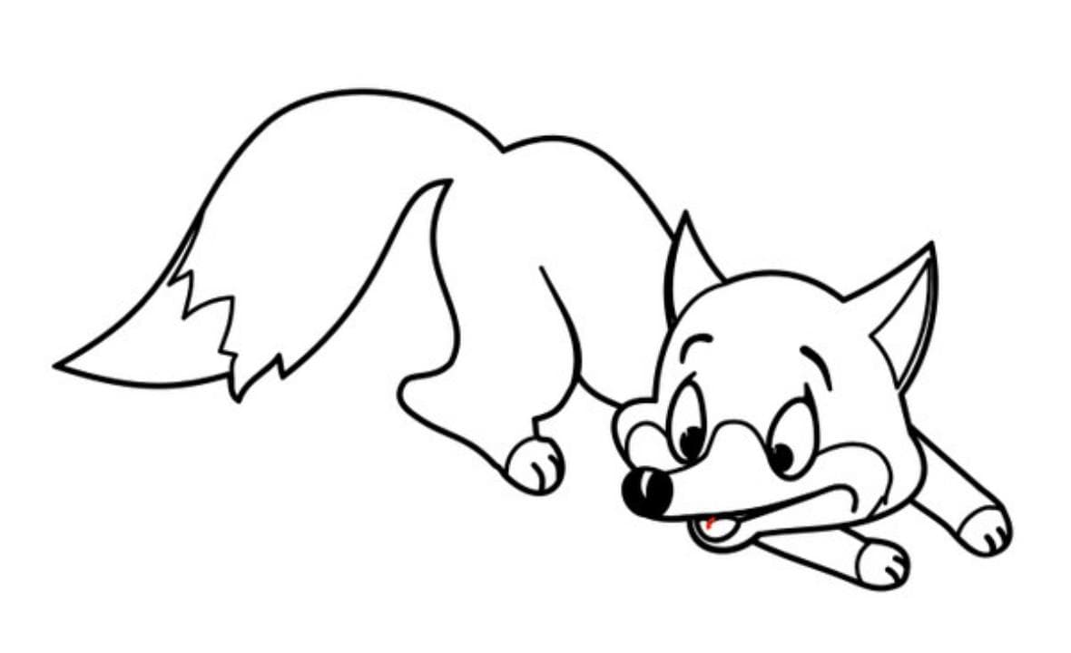 Раскраски хитрая лиса обманщица