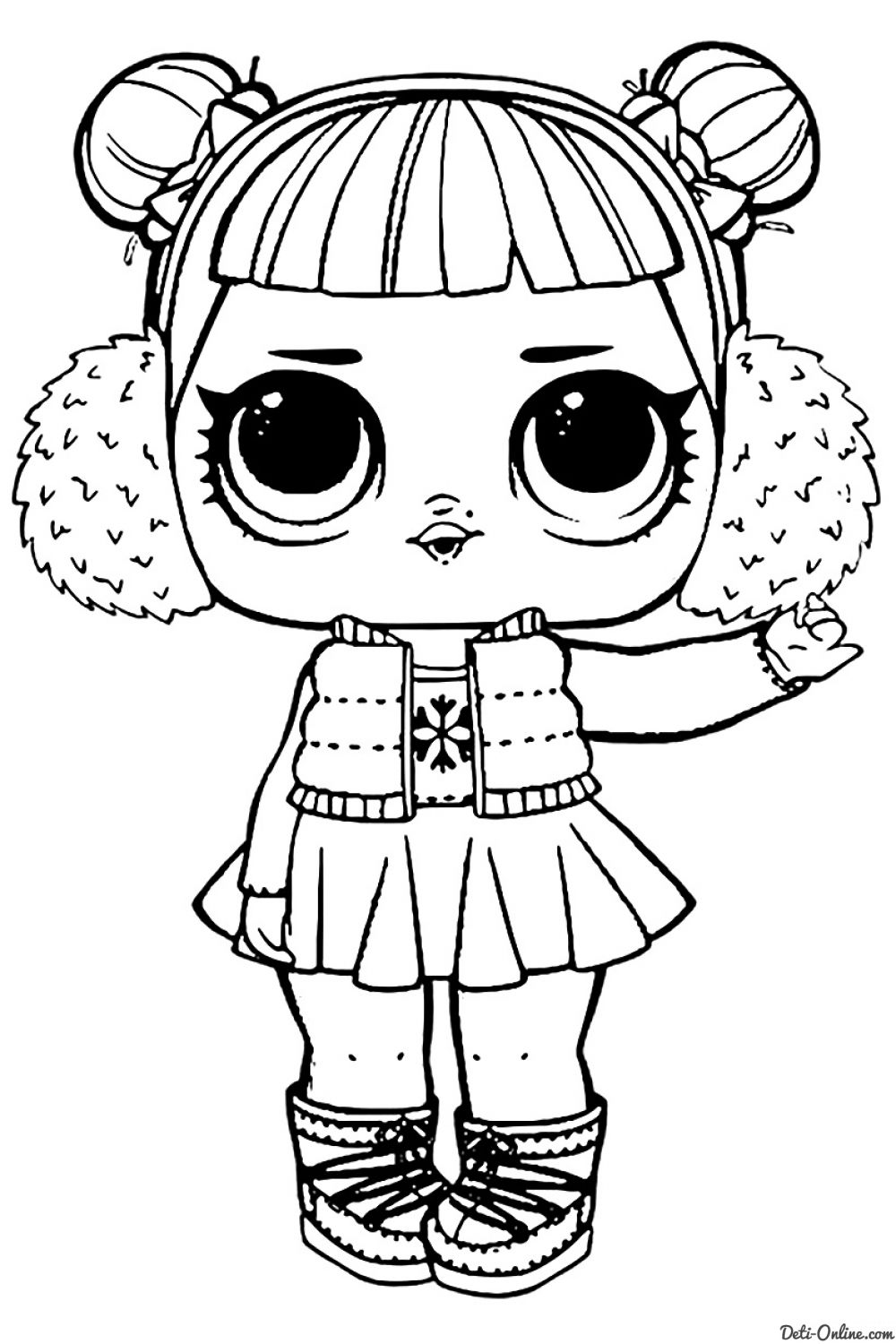 раскраски с куклами лол для девочек