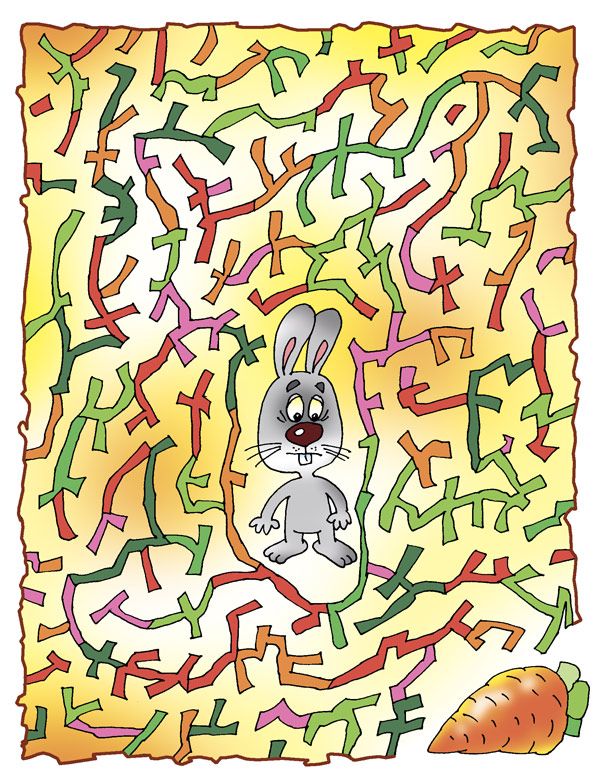 Задания на прохождение лабиринта. Раннее развитие детей