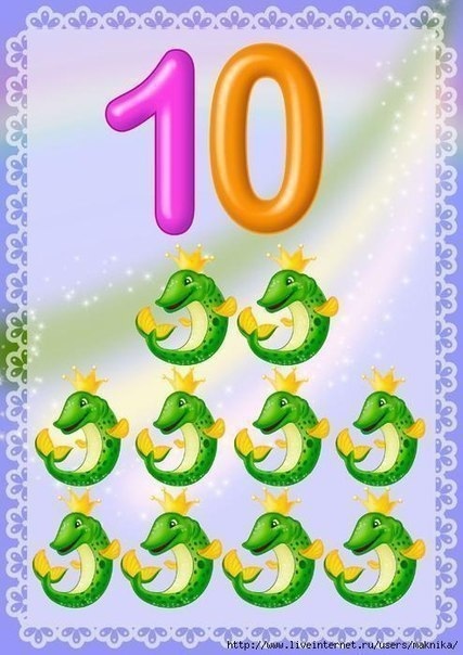 Карточки с цифрами от 1 до 10