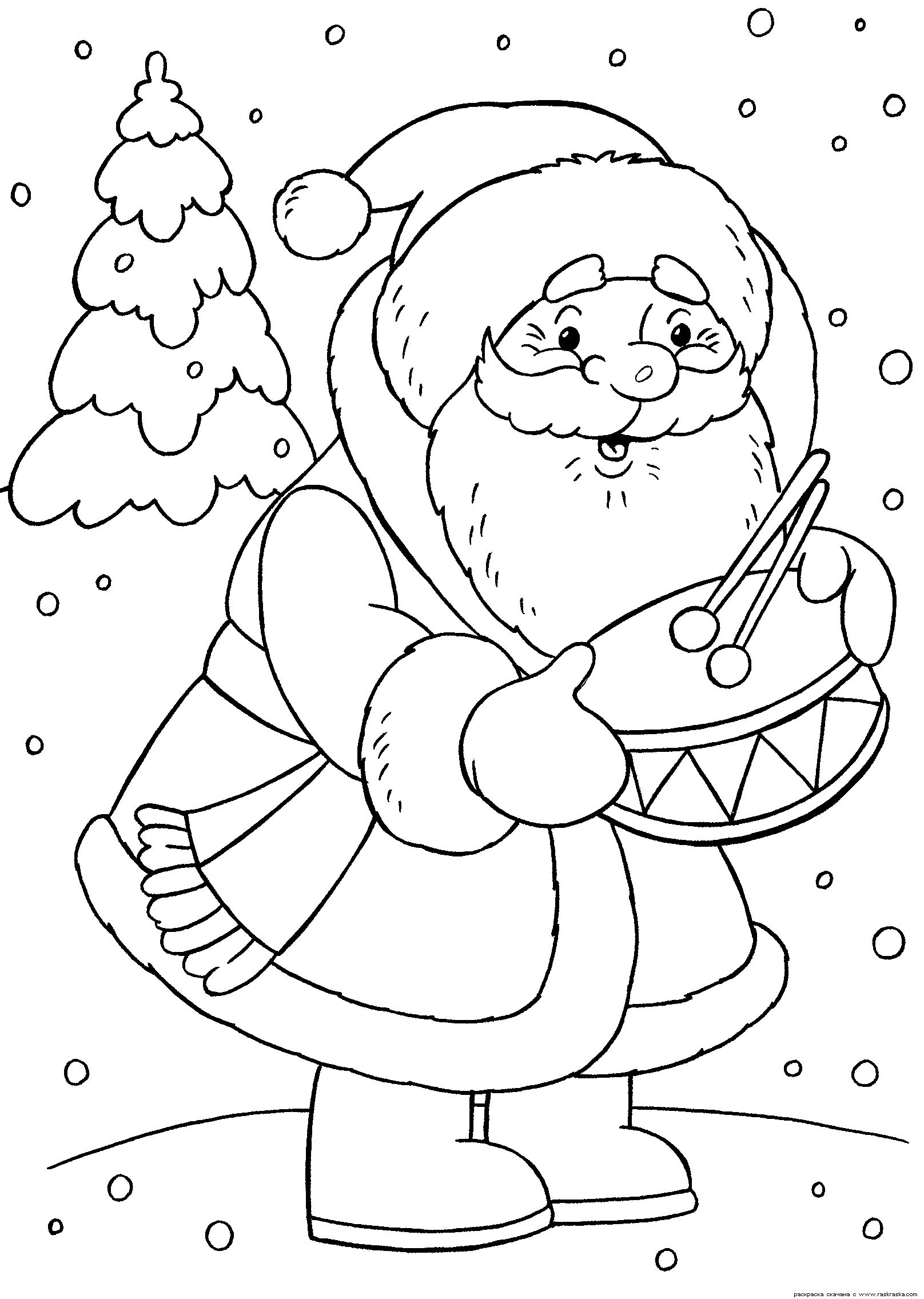 Дед мороз дарит подарки