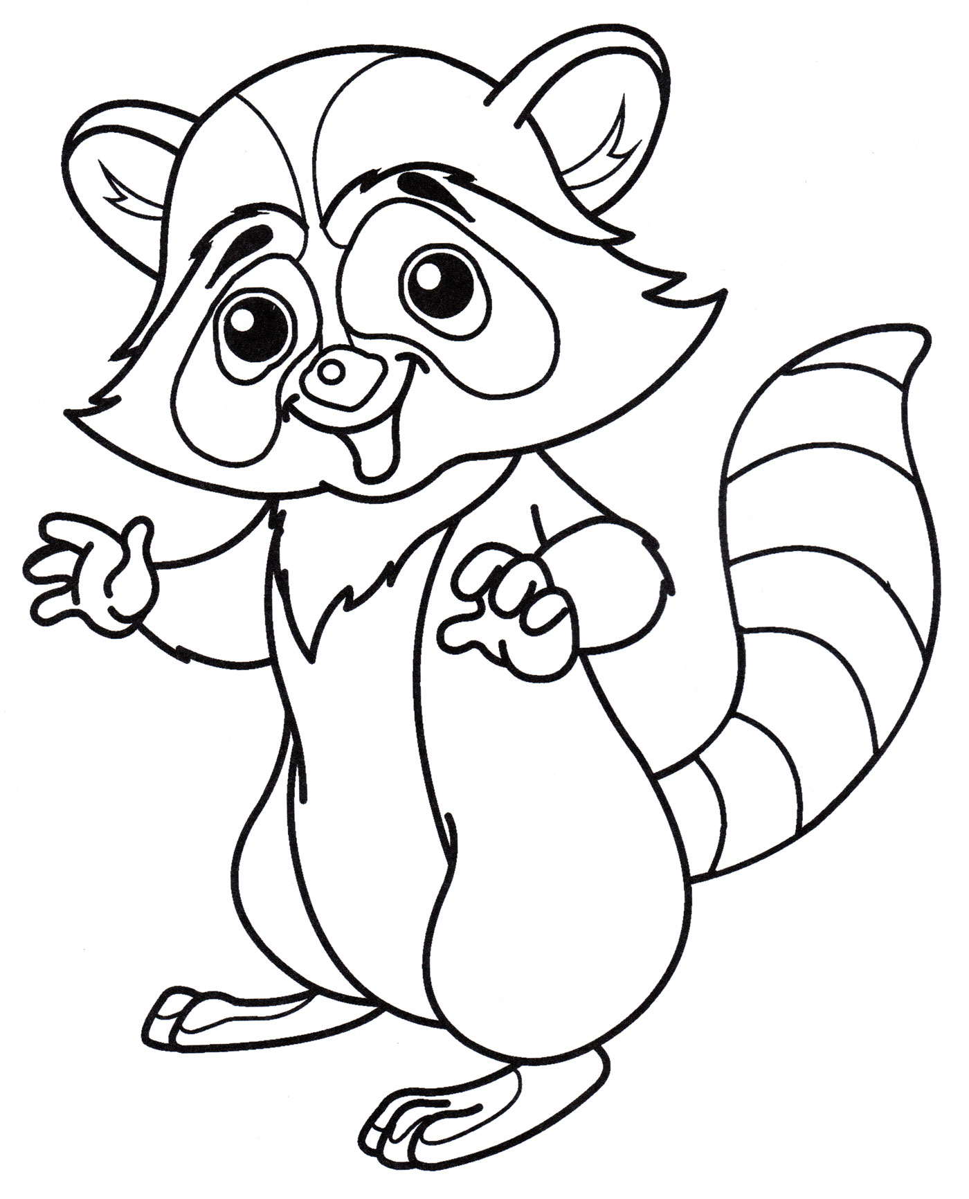 Животное енот