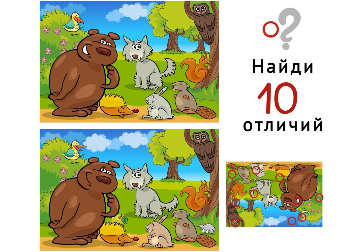 Найди 10 отличий 
