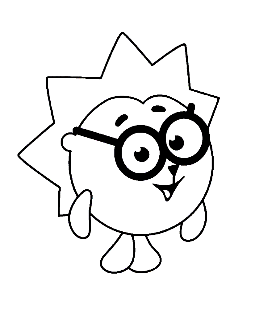 Качественные раскраски всех героев из мультфильма про смешариков