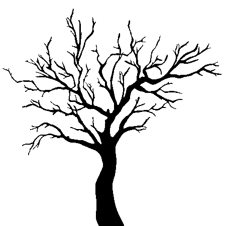 Контуры шаблоны деревьев для вырезания скачать бесплатно онлайн и распечатать