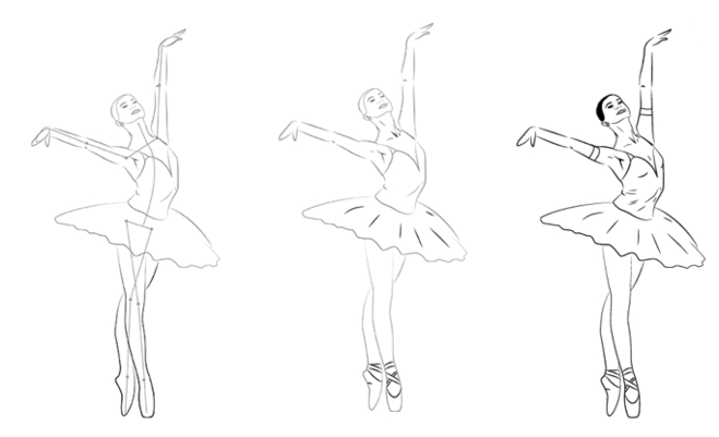 Контуры и шаблоны балерин для вырезания скачать бесплатно онлайн