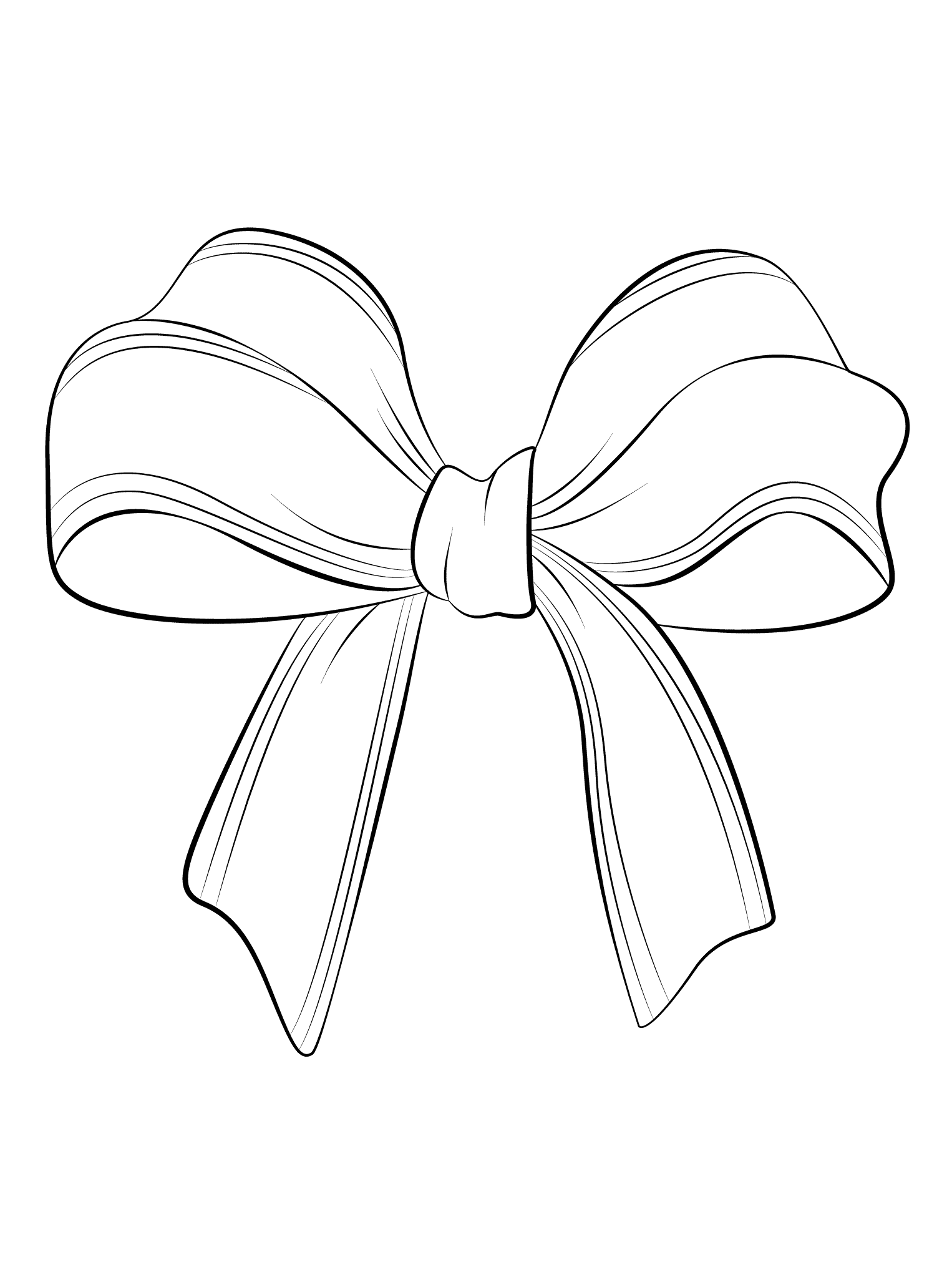 Раскраски с бантом