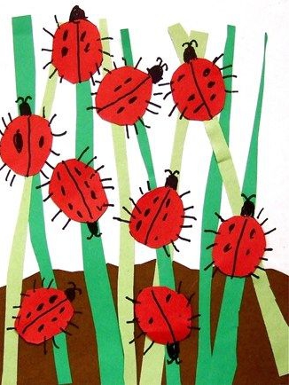 Аппликации из бумаги по весенней тематике с цветами