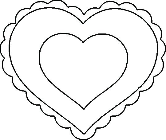 Контуры сердец и валентинок для вырезания, поделок и аппликаций