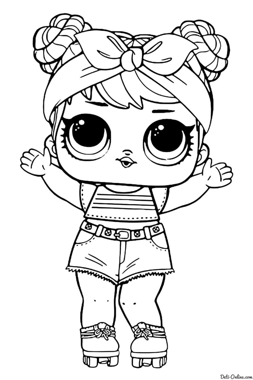 раскраски с куклами лол для девочек