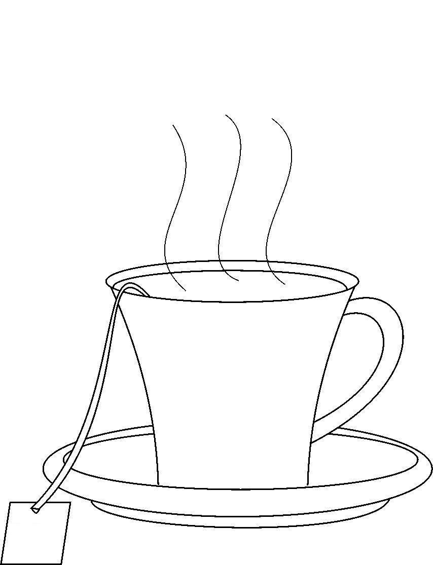 Раскраски с изображениями посуды для девочек