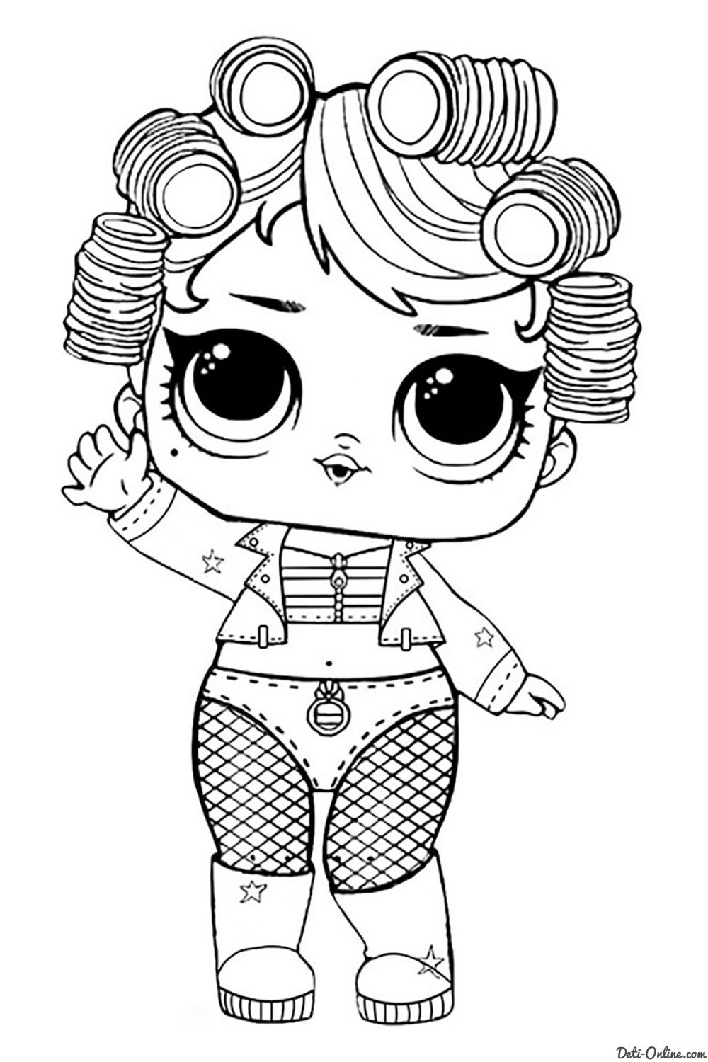 раскраски с куклами лол для девочек