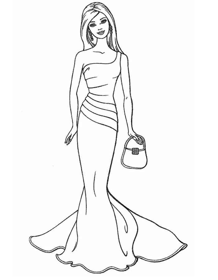 Раскраски с куклами Барби