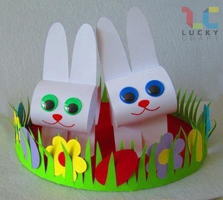 Аппликации на пасху. Пасхальный заяц