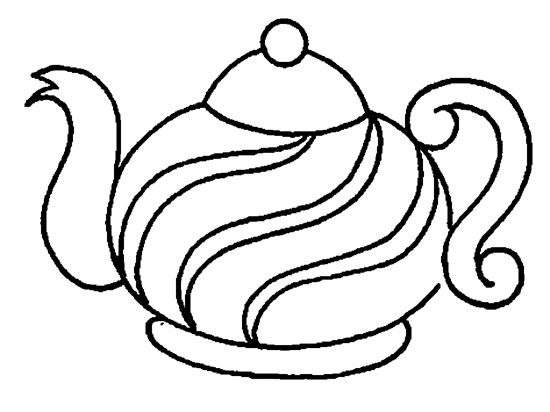 Раскраски с изображениями посуды для девочек