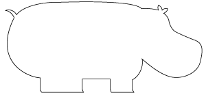 Контуры и шаблоны животных для вырезания раскрашивания или аппликации