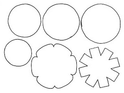 Контуры цветов для вырезания скрапбукинга поделок и аппликаций скачать беспла...